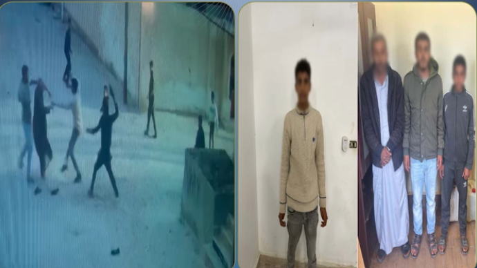 ضبط 4 أشخاص تعدوا على مُسن بالعصا والسحل في الشارع بشمال سيناء